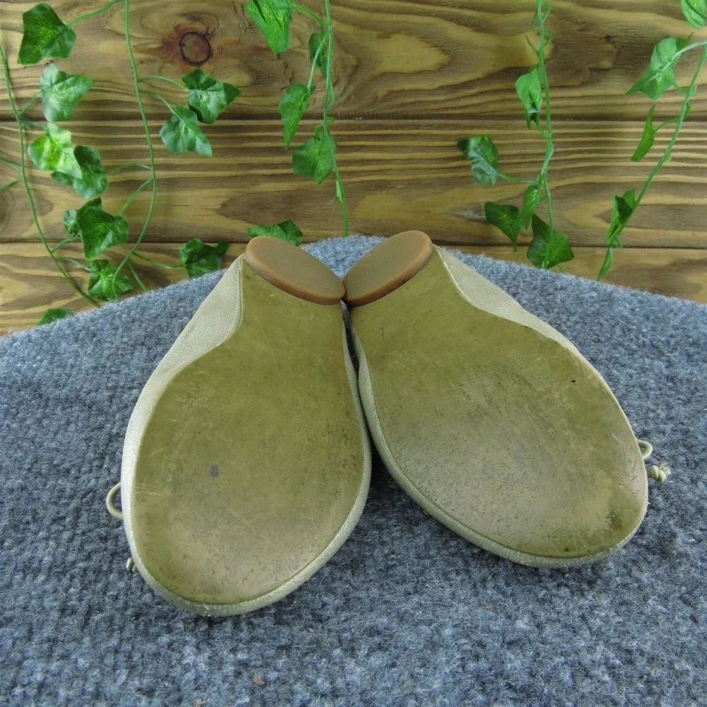 Ruby & Bloom Girls Ballet‎ Shoes Gold Synthetic Slip On Size T 12.5 Medium